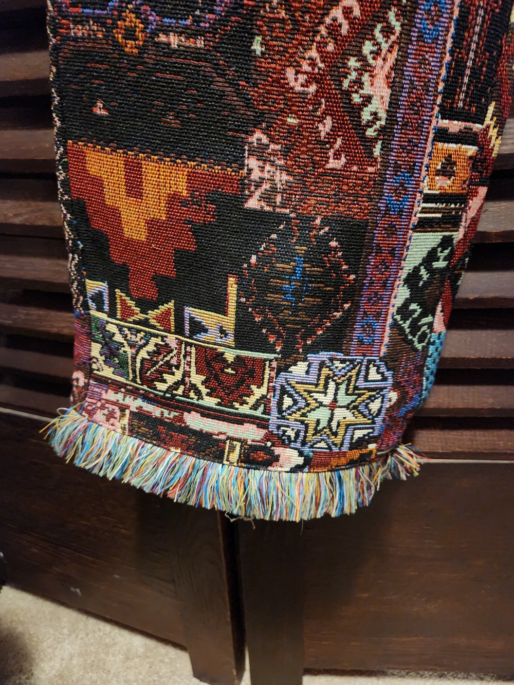 Rockstar Original Tapestry Patchwork Print Cargo Pants - Multi - Picture 3 of 7
